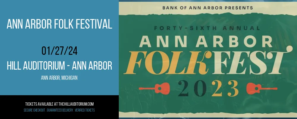 Ann Arbor Folk Festival at Hill Auditorium